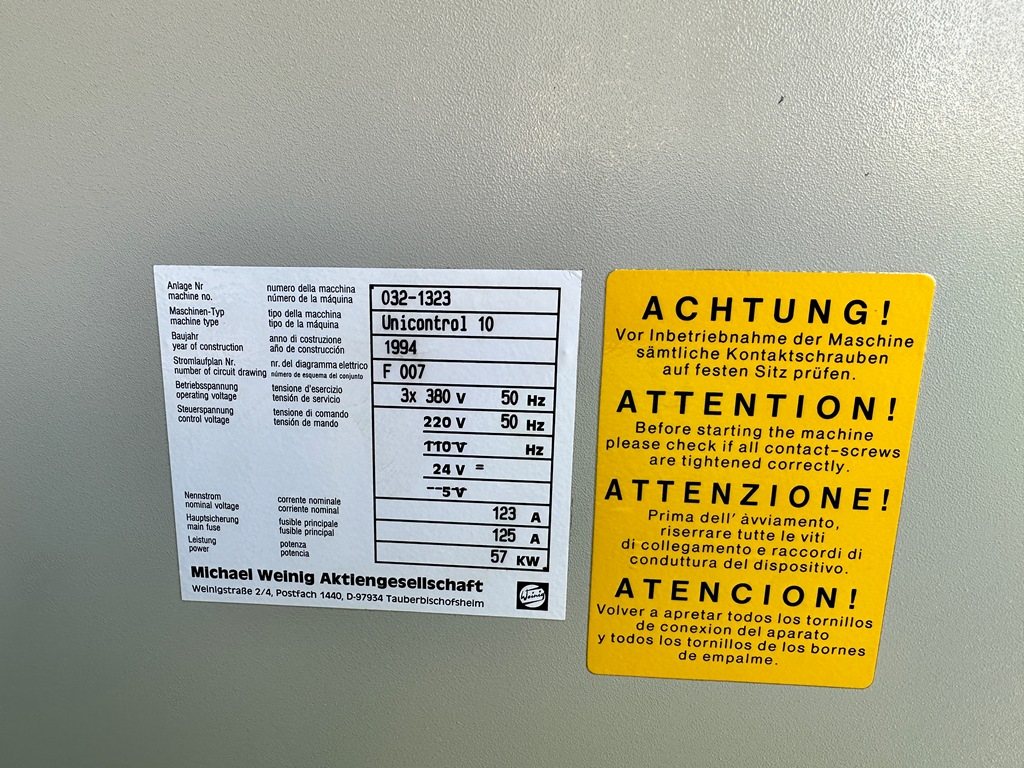 Schaltschrank Weinig Unicontrol 10 mit Siemens S5