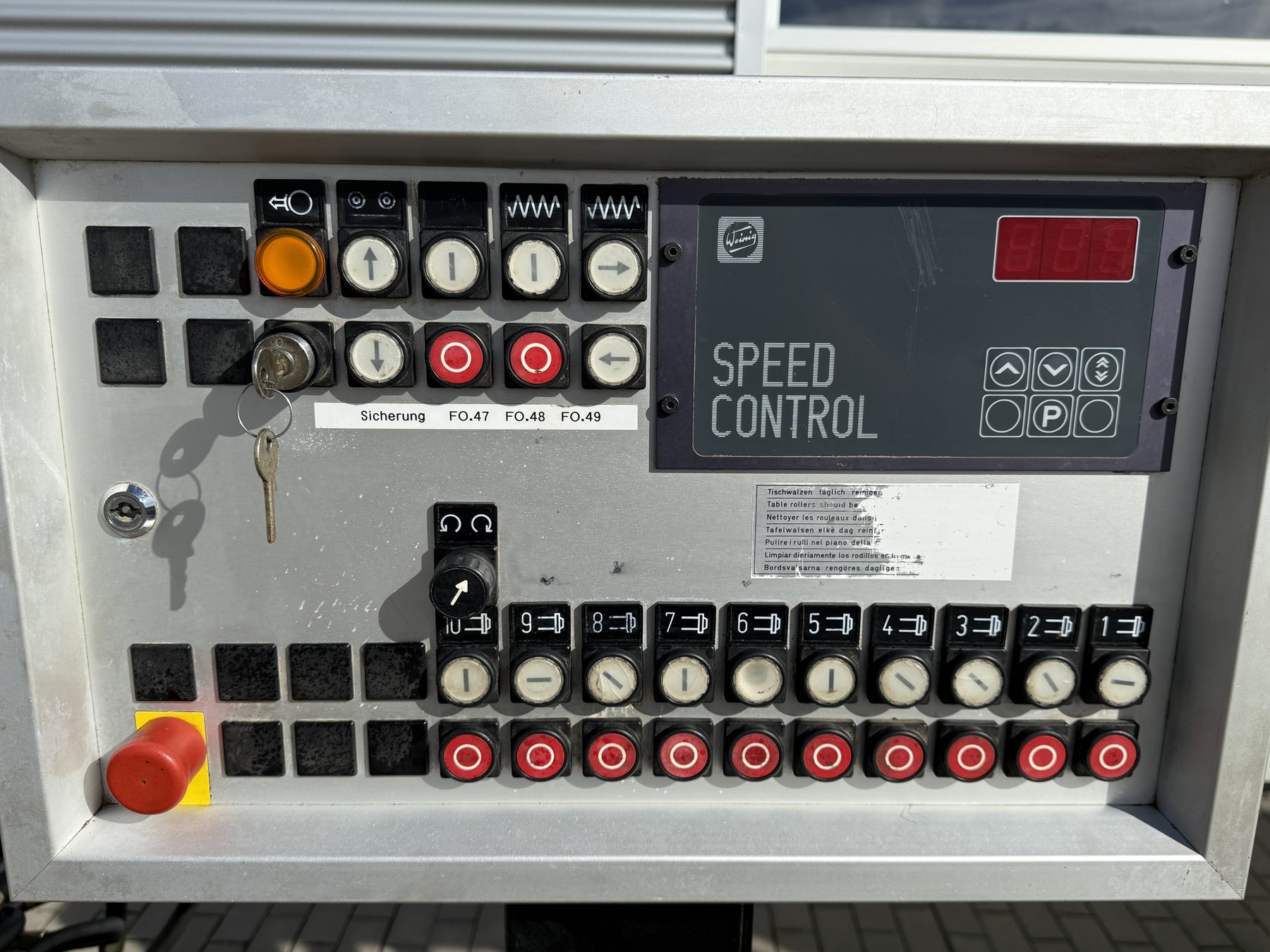 Hochleistungshobelmaschine Weinig Typ Hydromat 17B
