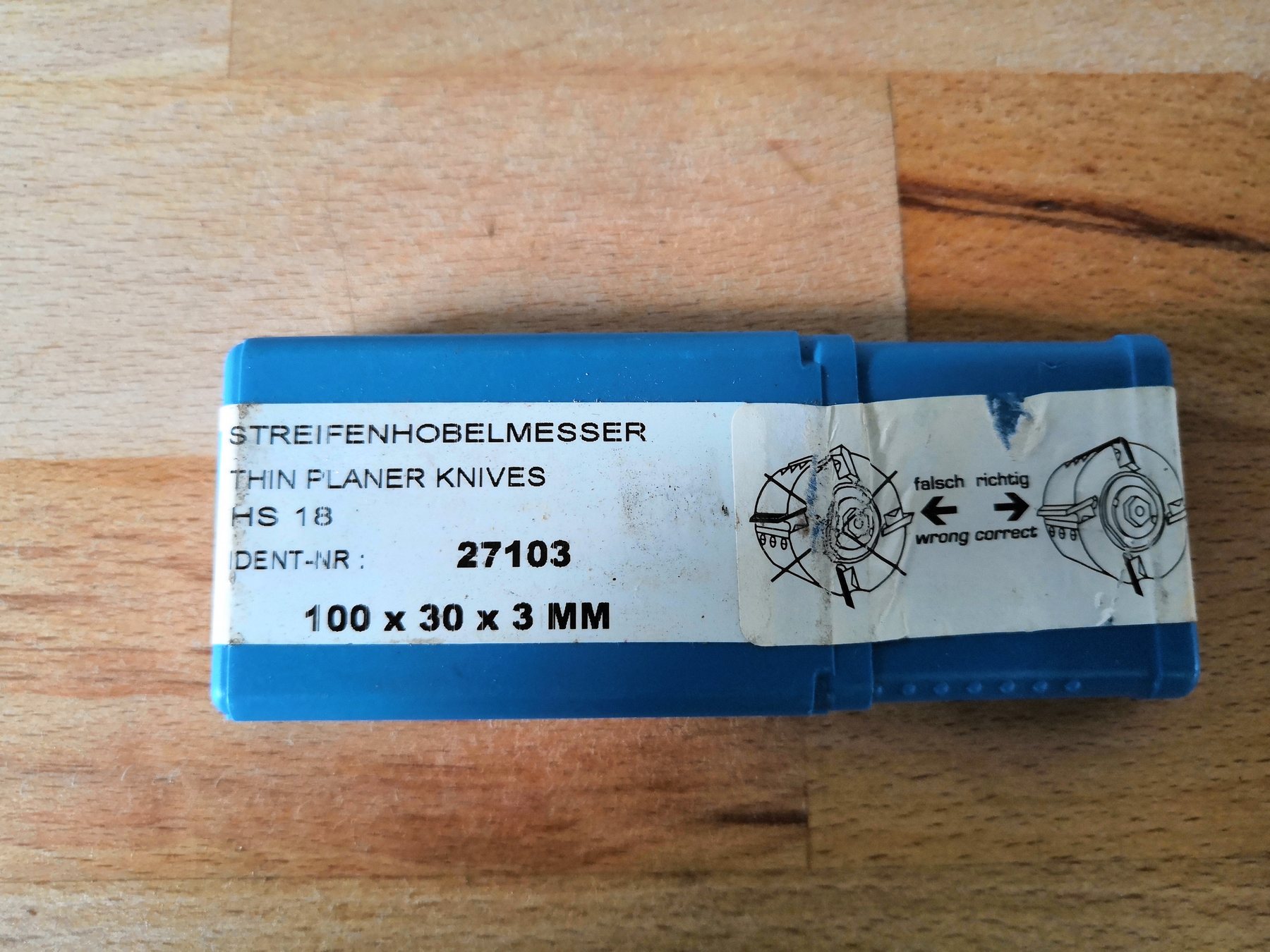Streifenhobelmesser LEITZ HS