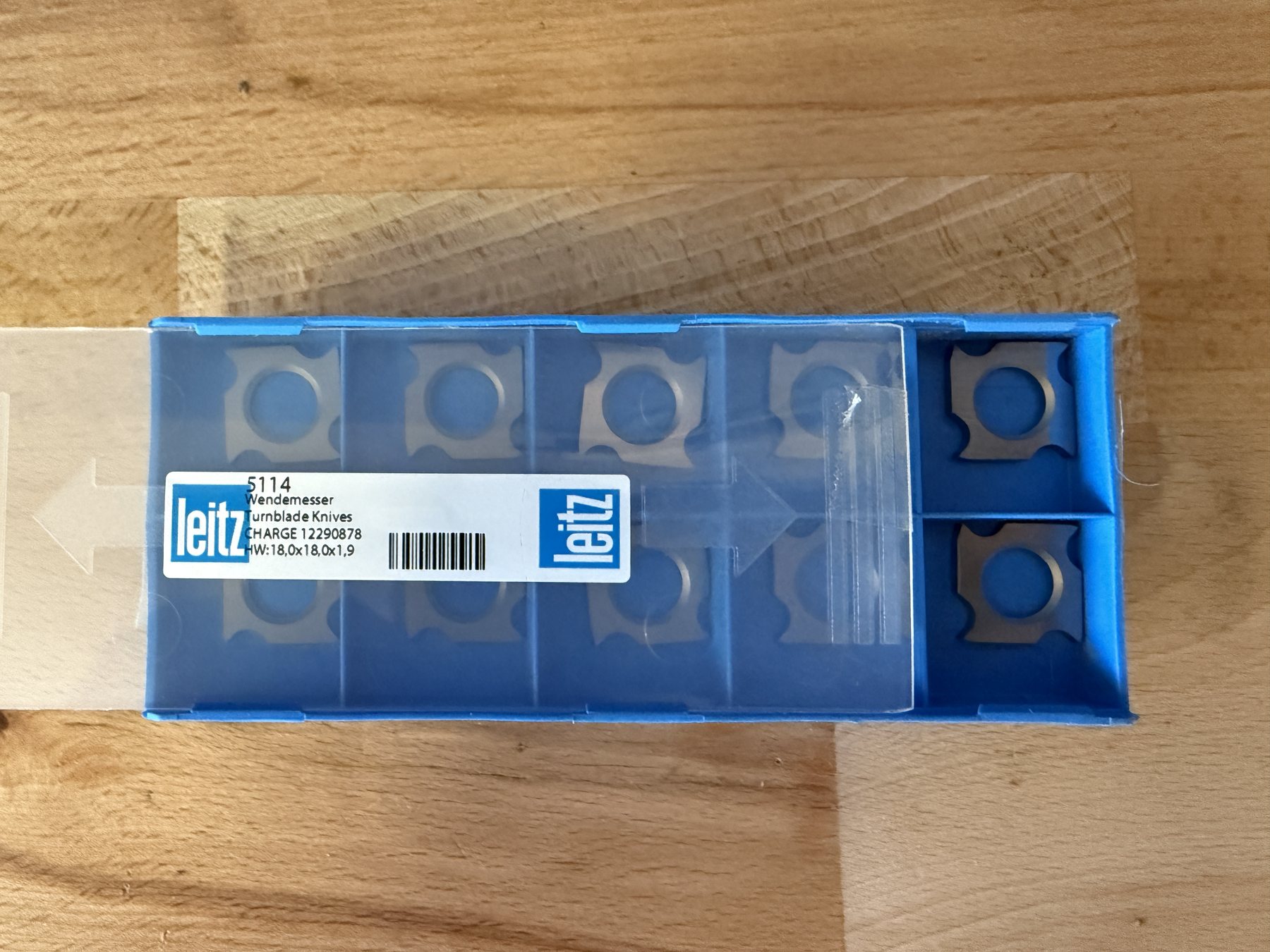 Posten Wendemesser Leitz Typ 5114 18x18x1,9