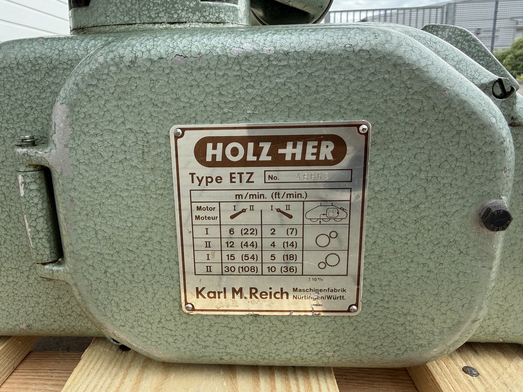 4-Walzen-Vorschub mit Stativ Holz-Her Typ ETZ